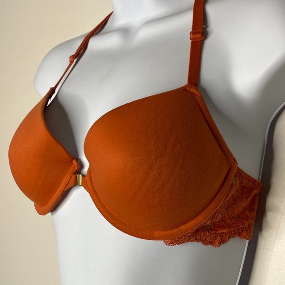 Gillian & O’Malley Padded Racerback Lace Bra 34A F - Picture 2 of 7